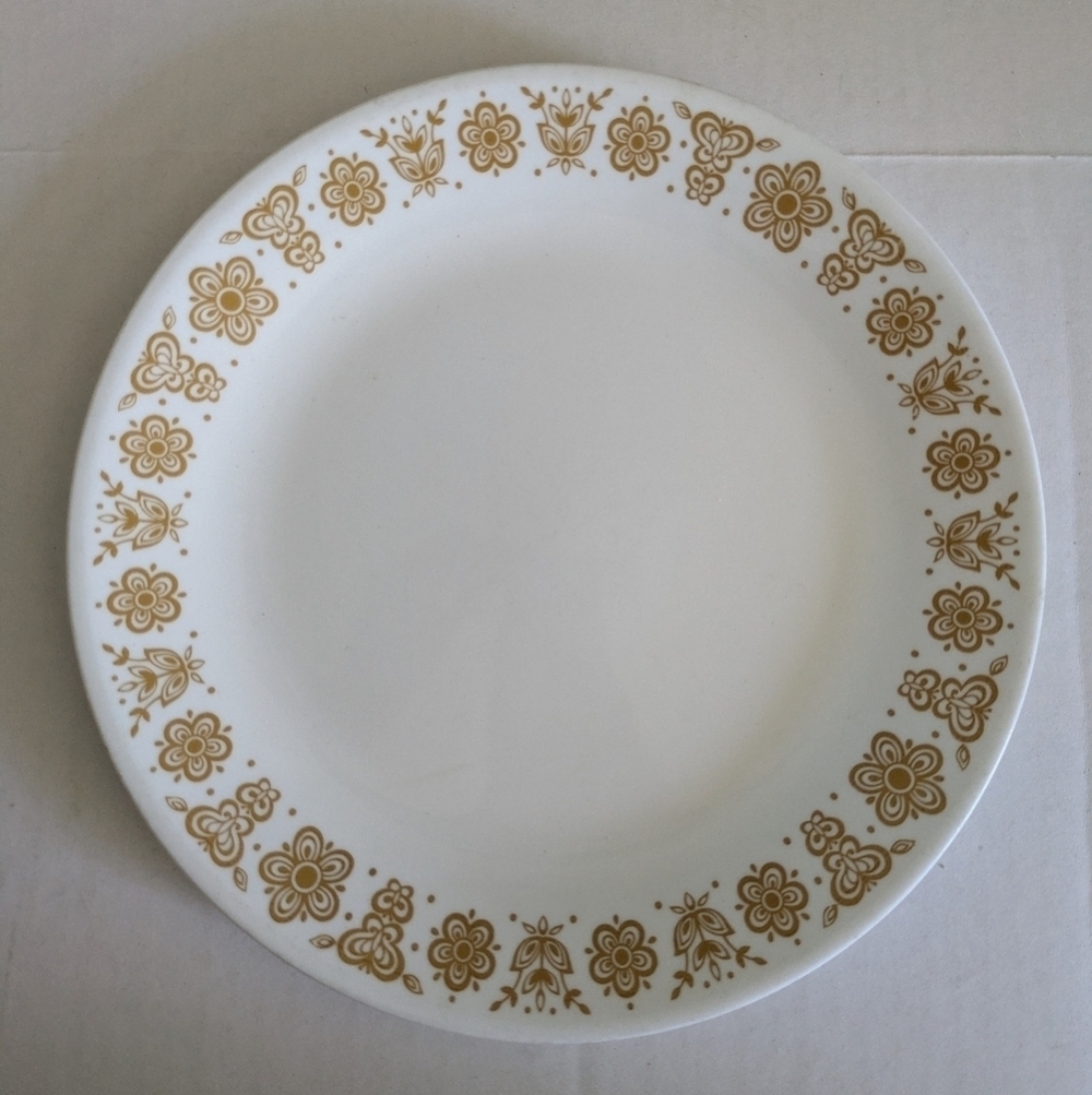 Corelle butterfly gold Dinner plate.
